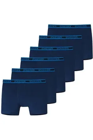 Schiesser Retro Boxer 6er Pack Kids Boys 95/5 Organic Cotton (Spar-Set, 6-St) Retro Short / Pant - Baumwolle - ohne Eingriff blau 98