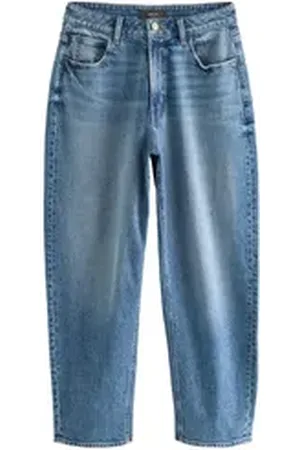 Next 5-Pocket-Jeans Authentic Sanduhr-Jeans mit Barrelschnitt (1-tlg) blau 26,5