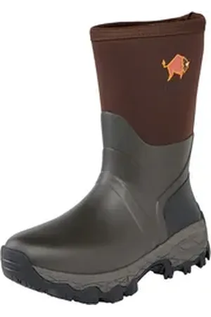 Gateway1 Kurz-Gummistiefel Woodwalker Gummistiefel Stoßdämpfend, Wärmeisolation braun 9