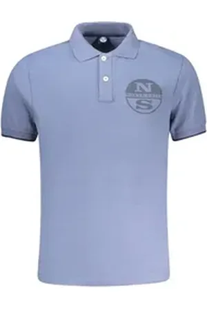 North Sails Poloshirt Herren Kurzarm-Poloshirt Blau mit Kontrastdetails 2XL