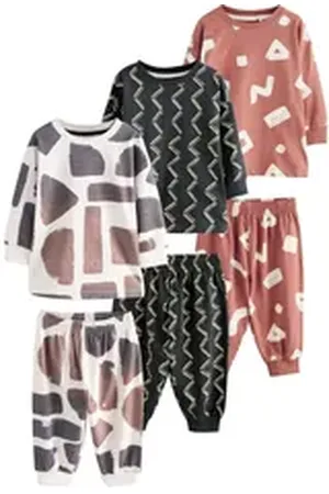 Next Pyjama Oversized Fit Schlafanzüge im 3er-Pack (6 tlg) rot 86-92 (1,5-2 J.)