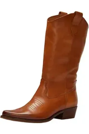 Felmini Stiefelette Leder Cowboy Stiefelette braun 39 EU