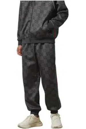 Gucci Jogginghose GG Logo Hose Herren grau|grün|rot L