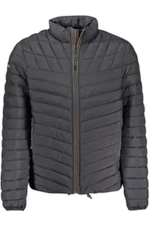 Napapijri Outdoorjacke Schwarze Herrenjacke mit Applikation - Regular Fit, praktisches Design S