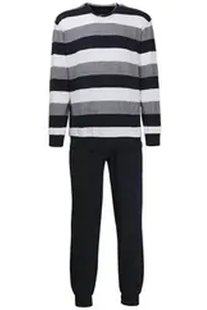Götzburg Pyjama Nachtwäsche für Herren in blau blau regular fit (1 tlg) 54