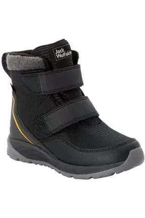 Jack Wolfskin POLAR BEAR TEXAPORE MID VC K Winterstiefel Snowboots, Winterboots, Winterschuhe, wasserdicht, gefüttert grau 37 EU