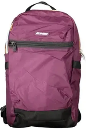 K-Way Rucksack, Vielseitiger Herrenrucksack in Lila mit iPod-Fach und Stiftehalter