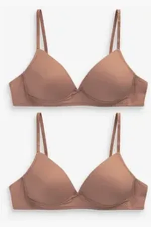 Next Teenie-BH Sport-BHs, 2er-Pack (2-tlg) beige|braun 70