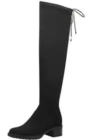 Tamaris Stiefel Lederimitat/Textil Overkneestiefel schwarz 37 EU