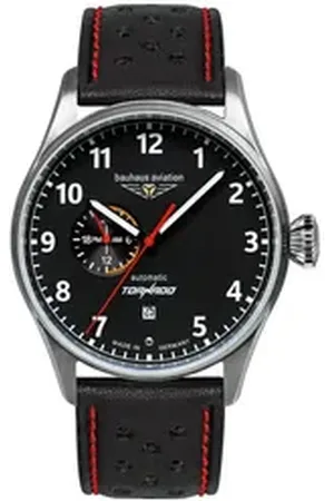 Bauhaus Automatikuhr Herren-Fliegeruhr CT-BHA Tornado Automatik Schwarz schwarz