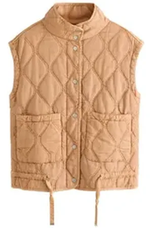 Next Steppweste Gestepptes Gilet aus 100 % Baumwolle (1-tlg) orange XS