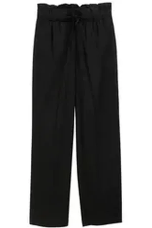 TOM TAILOR Denim Bermudas paperbag wide leg pants schwarz L