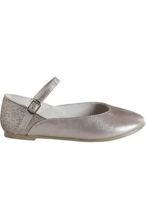 Vertbaudet Mädchen Ballerinas mit Glitzer und Anziehtrick Ballerina Anziehtrick gelb 24 EU