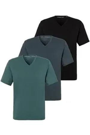 &Copenhagen T-Shirt (3er-Pack) Unterziehshirt aus hochwertiger Bio-Baumwolle grün|schwarz XL