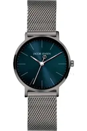 Jacob Jensen Titanuhr Damen Armbanduhr TIMELESS NORDIC 177 blau D. 32 mm blau