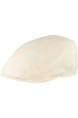 Mayser Schiebermütze Herren Flatcap schlichter und eleganter Sunblocker weiß 61