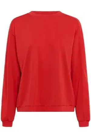 Kaffe Fleecepullover Sweatshirt BPida rot L