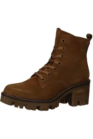 Bullboxer Stiefelette Leder Schnürstiefelette braun 40 EU