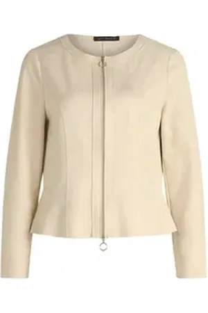 Betty Barclay Jackenblazer Sommerjacke mit Reßverschluss - Slim Fit beige 42