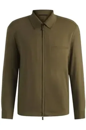 HUGO BOSS Baumwollsakko P-Carper-Zip-WG-252 10270292 0 grün 54