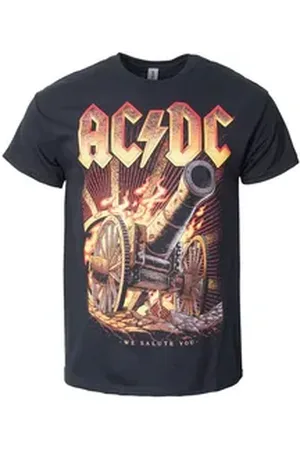 AC/DC T-Shirt Burning Salute Schwarz schwarz L