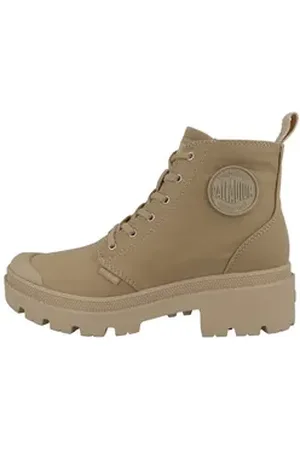Palladium Pallabase Twill Damen Schnürboots beige 43 EU