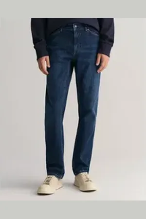 GANT Regular-fit-Jeans REGULAR JEANS blau 42