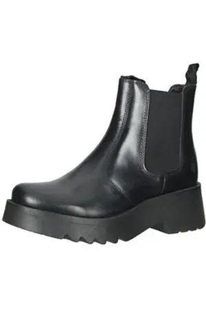 Fly London Stiefelette Leder Stiefelette schwarz 40 EU