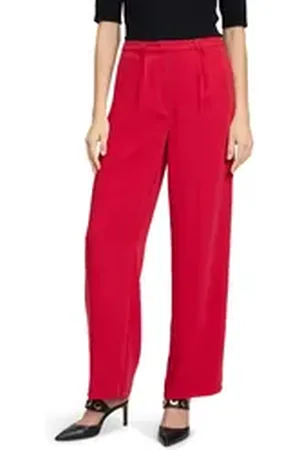 Betty & Co Betty&Co Anzughose Anzughose mit Bundfalten Material rot 36
