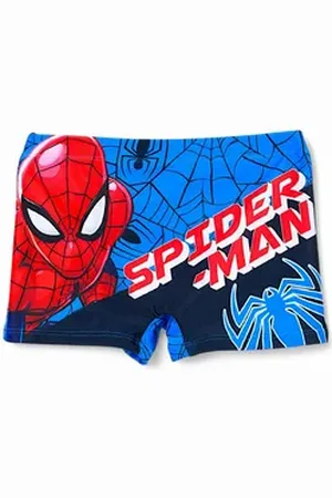 SPIDERMAN Badehose Marvel Schwimmhose - Jungen Bademode Gr. 98 - 128 cm blau|bunt 128 cm