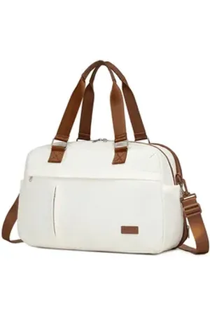 Kono Reisetasche Multifunktionale Tragetasche Bag mit Erweiterbarem Fach und Nass beige|braun