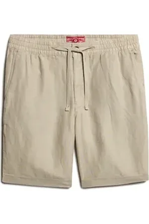 Superdry Bermudas Herren Shorts Leinen Merchant Linen Short beige L