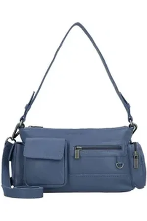 Cowboysbag Schultertasche Susanville, Leder blau