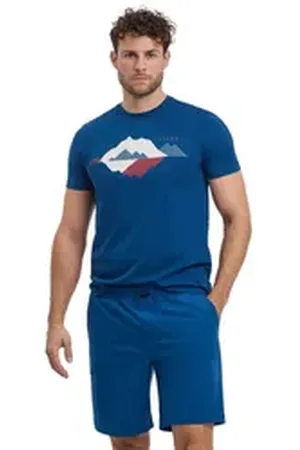 Falke Funktionsshirt (1-tlg) mit Bio-Baumwolle blau XL