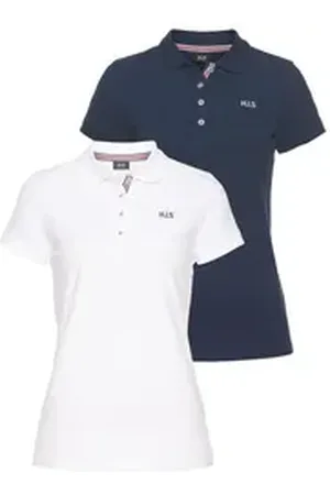 H.I.S H.I.S Poloshirt (2er-Pack) Kurzarm, figurbetonte Passform, mit klassischem Polokragen blau 36