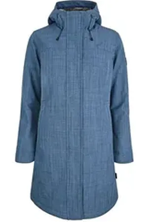 elkline Winterjacke Apres Ski tailliert geschnitten warm gefüttert und wasserdicht blau 48