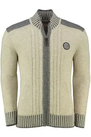 SPIETH & WENSKY Trachtenstrickjacke beige XXL