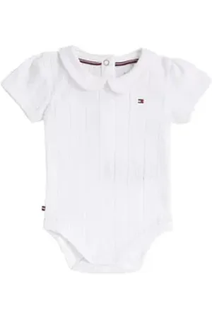 Tommy Hilfiger Body ESSENTIAL POINTELLE BODY SS in süßem Muster weiß 56