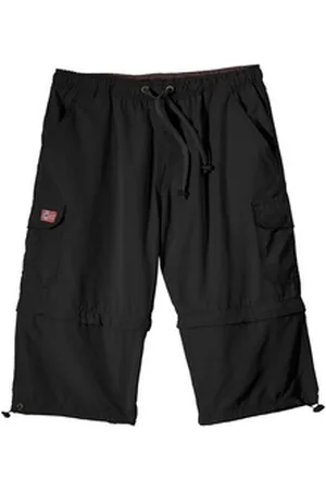 ABRAXAS Bermudas Zipp-off-Bermuda schwarz Übergröße schwarz 3XL
