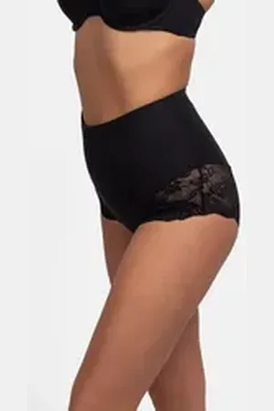 Dorina Shapingslip BRIGITTE/ECO Mit floralem Spitzenband am Beinausschnitt schwarz XS