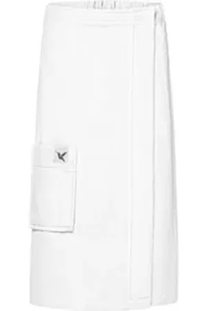 Ladeheid Kilt Damen Frottee Saunakilt LA40-218, Knielänge, Baumwolle, ohne weiß S-M
