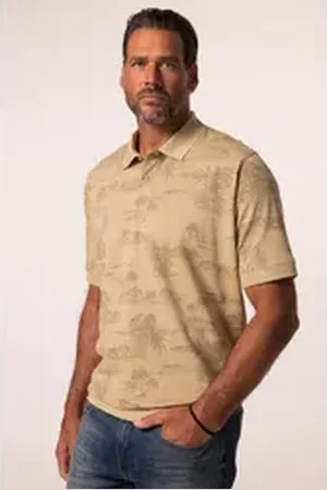 JP 1880 Poloshirt JP 1880 Poloshirt Bauchfit Halbarm Piqué beige 4XL