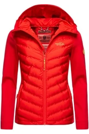 Navahoo Outdoorjacke Nimm Mich Mit stylische Übergangsjacke mit Kapuze rot S (36)