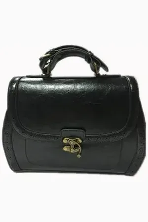 Banned Retro Schultertasche Stevie Schwarz, Verstellbarer Schultergurt Retro Crossbody Bag schwarz