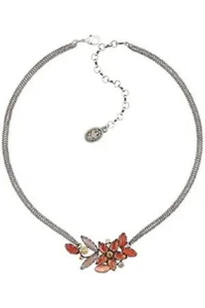 Konplott Collier : Collier Twisted Flower braun