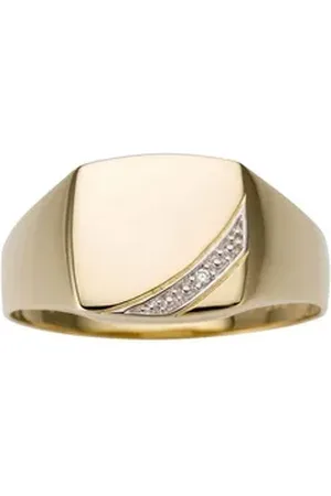 Firetti Goldring Schmuck Geschenk Gold 333 Herrenring Goldring Siegelring, mit Brillant gelb|goldfarben|silberfarben 19