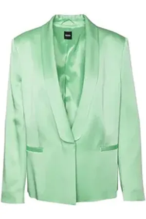 HUGO BOSS Jackenblazer Janka3 (1-tlg) grün 40
