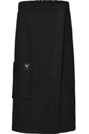 Ladeheid Kilt Damen Frottee Saunakilt LA40-218, Knielänge, Baumwolle, ohne schwarz S-M
