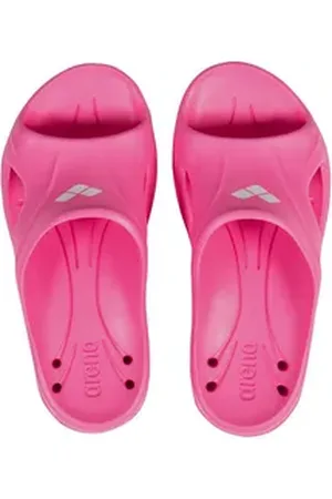 Arena Hydrosoft II Junior Badepantolette mit Cutouts an den Seiten rosa 39 EU