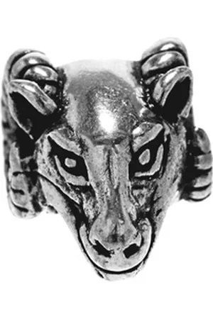 Kiss of Leather Diadem Widderkopf Bartperle 925 Silber 7x6mm Haarperle Bartschmuck Haar Bart silberfarben